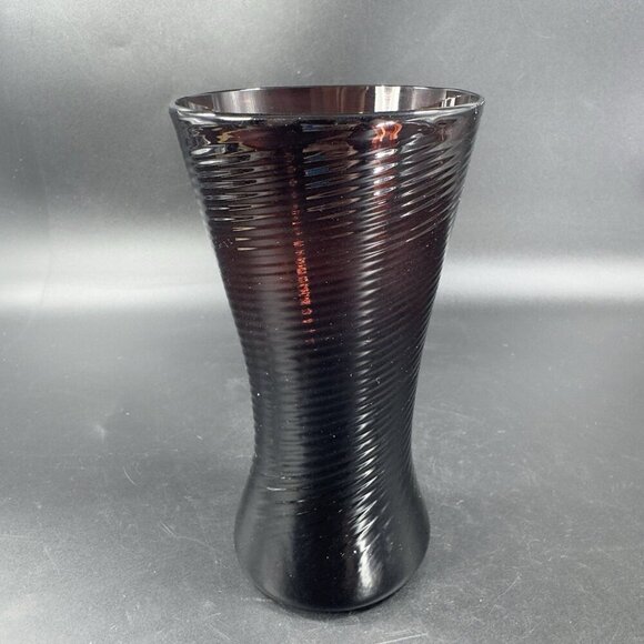 Venetian Hand Blown Art Glass Tumbler Drinking Glasses Cups Amethyst Optic Set 3 - Picture 14 of 14